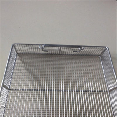 SS 316L Stainless Steel Storage Baskets Customizable Environmental Protection